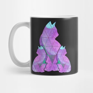 Pretty Watercolor Pattern, Purple/Pink/Green/Blue/Copper & Animal stickers! Mug